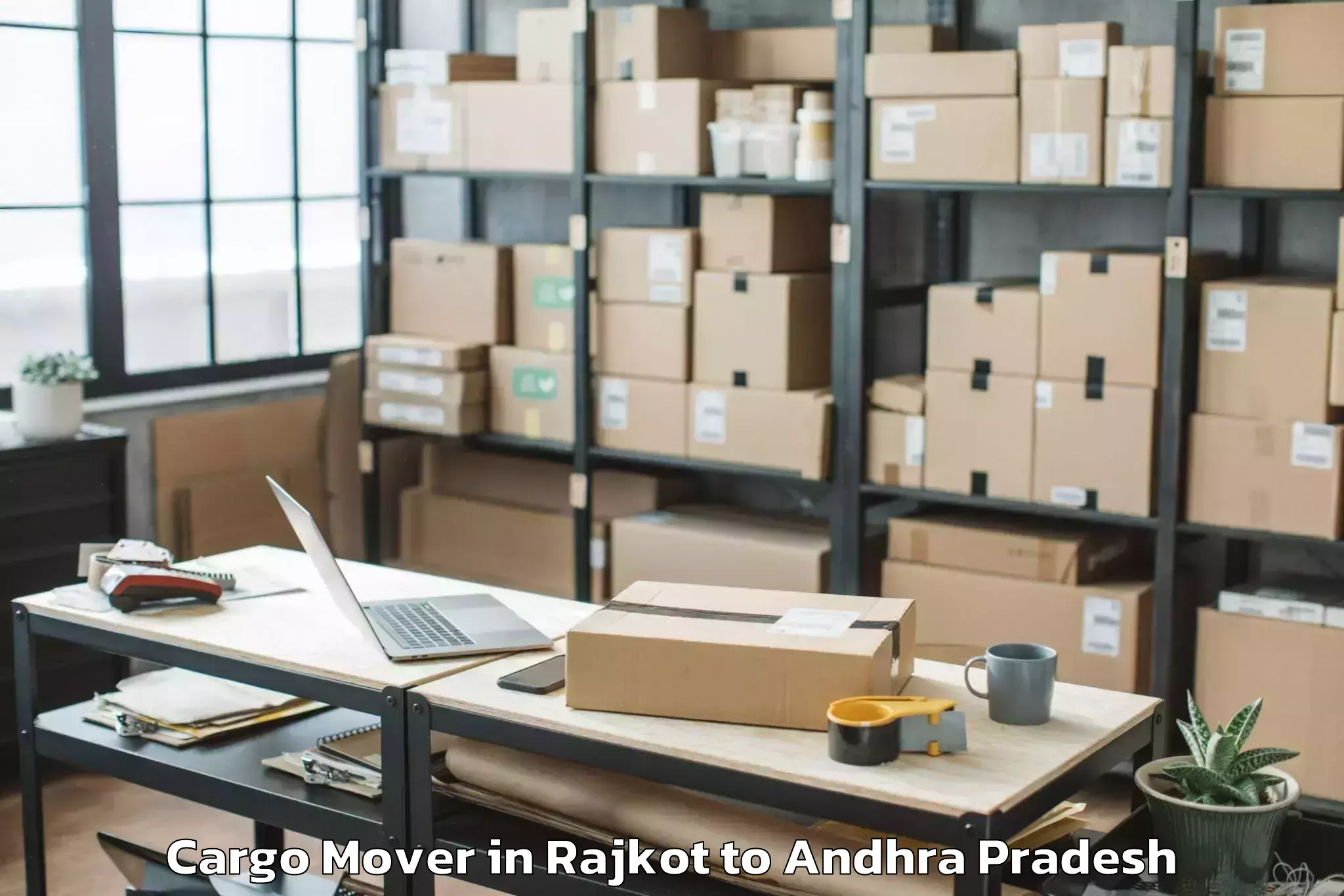 Reliable Rajkot to Mandapeta Cargo Mover